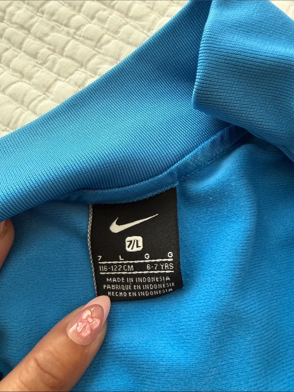Nike Kids Blue Graphic Zip-Up Jacket and Tee